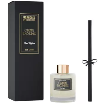 Диффузор со свежим ароматом лемонграсса Ucandles Reed Diffuser Oriental Lemongrass