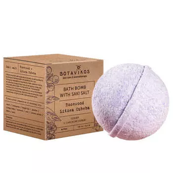 Гейзер-бомбочка для ванны «Розовое дерево и литсея кубеба» Botavikos Bath Bomb Rosewood Litsea Cubeba