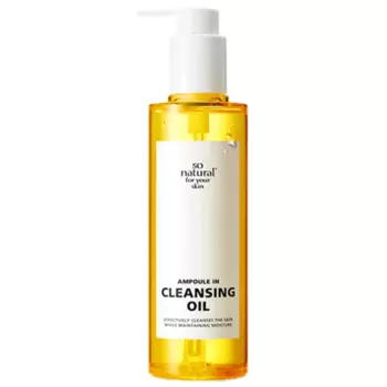 Веганское гидрофильное масло от черных точек So Natural Ampoule In Cleansing Oil