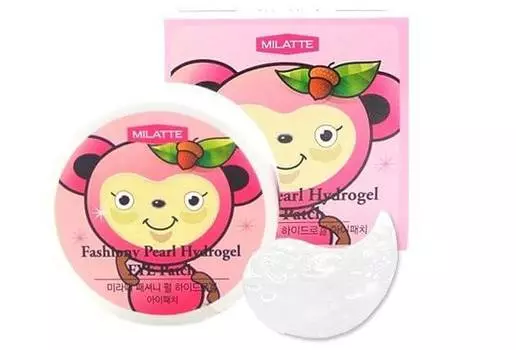 Гидрогелевые патчи для глаз с жемчужной пудрой Milatte Fashiony Pearl Hydrogel Eye Patch