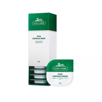 Успокаивающая глиняная маска с центеллой VT Cosmetics Cica Capsule Mask 7,5ml