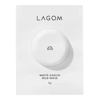 Отшелушивающая глиняная маска Lagom White Kaolin Mud Mask 5 мл