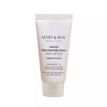 Глиняная маска для сияния кожи Mary&May Lemon Niacinamide Glow Wash Off Pack 30 г