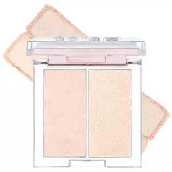 Двойной хайлайтер для естественного сияния кожи CLIO Prism Highlighter Duo 01 Cream Fizz