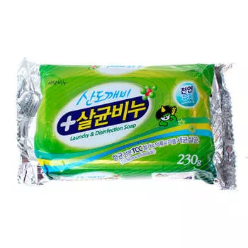 Дезинфицирующее хозяйственное мыло для стирки Sandokkaebi Disinfection Soap