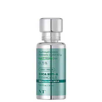 Интенсивная бустер-эссенция с ретинолом и центеллой VT Cosmetics Cica Reti-A Essence 0.5