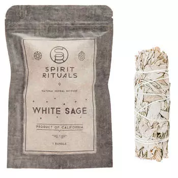 Калифорнийский белый шалфей Mini Spirit Rituals Natural Herbal Incense White Sage 1 Bundle