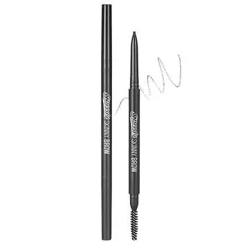 Тонкий карандаш для бровей Peripera Speedy Skinny Brow 01 Gray Brown