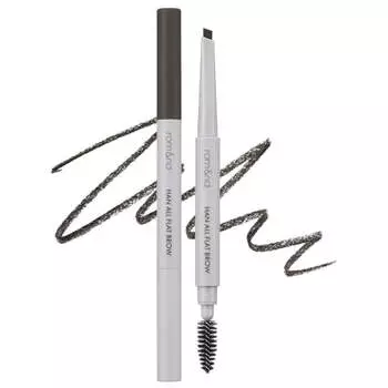 Стойкий карандаш для бровей rom&nd Han All Flat Brow С1 Classic Gray