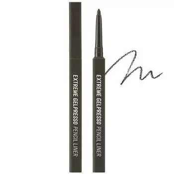 Водойстойкий карандаш-подводка для глаз CLIO Extreme Gelpresso Pencil Liner 01 Black Brown