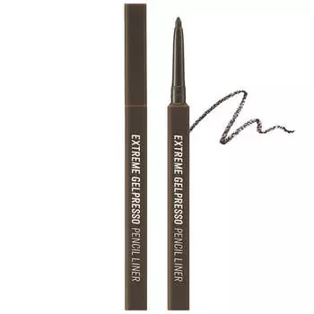 Водойстойкий карандаш-подводка для глаз CLIO Extreme Gelpresso Pencil Liner 02 Deep Brown