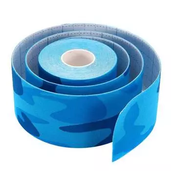 Кинезио тейп для лица Ayoume Kinesiology Tape Roll 2,5см*5м - синий камуфляж