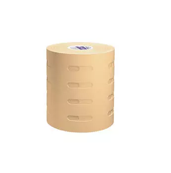 Перфорированный кинезио тейп против отёчности BBTape Lymph Face 7,5см*5м - бежевый