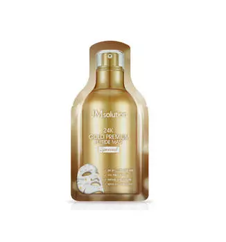Кислородная тканевая маска с пептидами и золотом JMsolution 24K Gold Premium Peptide Mask Special (Gold)