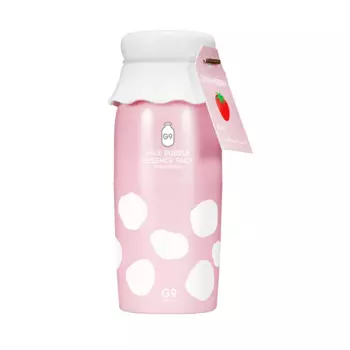 Клубничная кислородная эссенция для жирной кожи G9Skin Milk Bubble Essence Pack Strawberry
