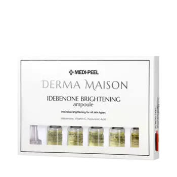 Концентрированные ампулы с идебеноном Medi-Peel Derma Maison Idebenon Brightening Ampoule