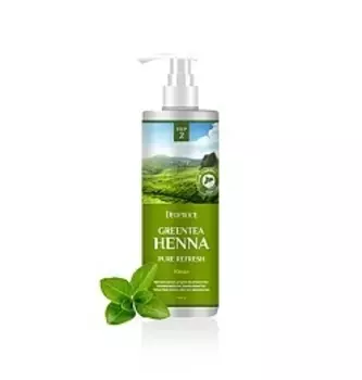 Кондиционер для волос с зеленым чаем и хной Deoproce Greentea Henna Pure Refresh Rinse