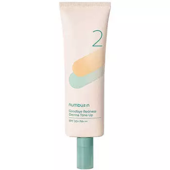 Крем-корректор с защитой от солнца numbuzin No.2 Goodbye Redness Derma Tone Up SPF50+ PA++++