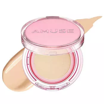 Стойкий кушон с сияющим финишем AMUSE Dew Power Vegan Cushion SPF50+ PA++++ 1.5 Natural