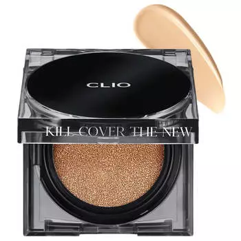 Стойкий полуматовый кушон с невесомым покрытием CLIO Kill Cover The New Founwear Cushion SPF50+ PA+++ 4 Ginger