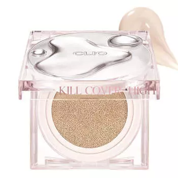 Стойкий кушон с влажным сияющим финишем CLIO Kill Cover High Glow Cushion SPF50+ PA+++ 2 Lingerie