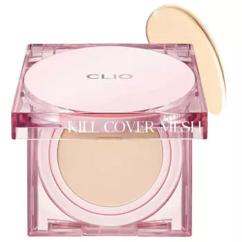 Увлажняющий кушон для эффекта Glass Skin CLIO Kill Cover Mesh Glow Cushion SPF50+ PA++++ 3 Linen