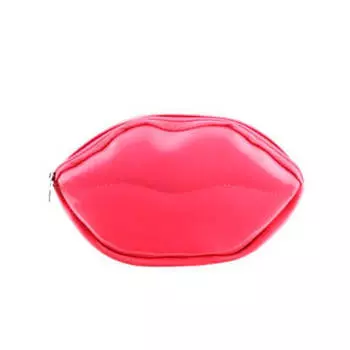 Лаковая косметичка в форме губ Ottie Lip Shape Cosmetic Pouch