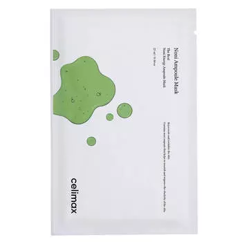 Тканевая маска с экстрактом нони для эластичности кожи Celimax The Real Noni Energy Ampoule Mask