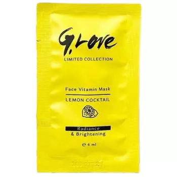 Антиоксидантная маска для сияния кожи с витамином C G.Love Face Vitamin Mask Lemon Cocktail - саше 6 мл