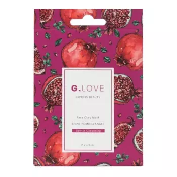 Глиняная энзимная маска для сужения пор G.Love Face Clay Mask Shine Pomegranate 2 шт. по 6 мл