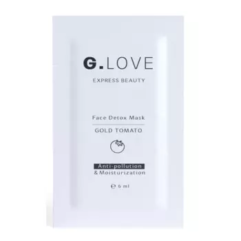 Увлажняющая детокс-маска с биозолотом G.Love Face Detox Mask Gold Tomato - саше 6 мл