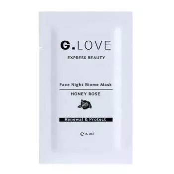 Ночная восстанавливающая маска с лактобактериями и EGF G.Love Face Night Biome Mask Honey Rose - саше 6 мл