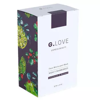 Ночная кислотная пилинг-маска G.Love Face Micro-peel Mask Night Cranberries - упаковка 32 мл