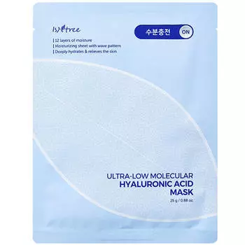 Ультраувлажняющая маска с гиалуроновой кислотой IsNtree Ultra-Low Molecular Hyaluronic Acid Mask