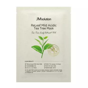 Противовоспалительная маска с чайным деревом JMsolution Releaf Mild Acidic Tea Tree Mask