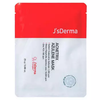 Успокаивающая маска с азуленом и берёзовым соком JsDerma Acnetrix Azulene Mask