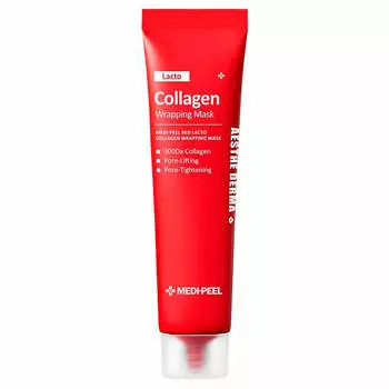 Маска-плёнка для сужения пор с коллагеном MEDIPEEL Red Lacto Collagen Wrapping Mask
