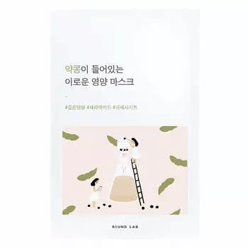 Питательная тканевая маска с чёрной соей Round Lab Soybean Nourishing Sheet Mask