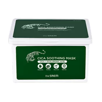 Набор успокаивающих тканевых масок с центеллой The Saem Cica Soothing Mask