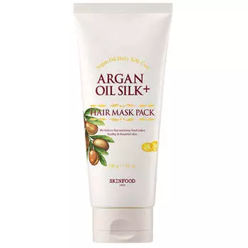 Смягчающая маска для волос с арганой Skinfood Argan Oil Silk Plus Hair Mask Pack
