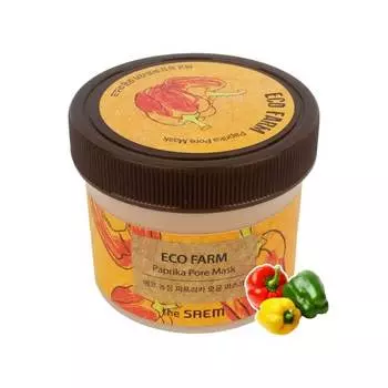 Маска с экстрактом паприки для очищения и сужения пор The Saem Eco Farm Paprika Pore Mask