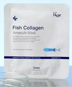 Маска тканевая с коллагеном Isov Fish Collagen Ampoule Mask