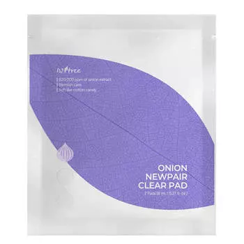 Миниатюра Многослойные пэды для проблемной кожи с красным луком IsNtree Onion Newpair Clear Pad 2 шт