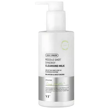 Молочко с микроиглами для снятия макияжа VT Cosmetics Reedle Shot Synergy Cleansing Milk