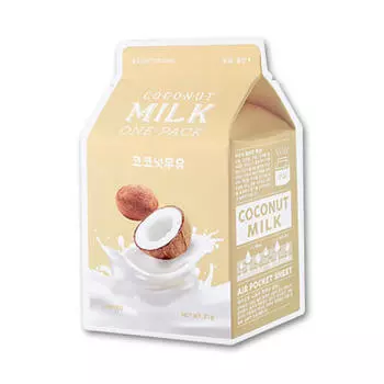 Молочные тканевые маски A'PIEU Milk One Pack (С экстрактом кокоса)