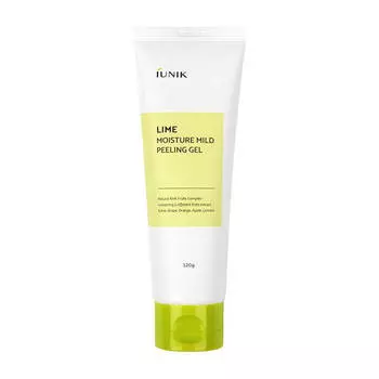 Мягкий пилинг-гель с AHA-кислотами iUnik Lime Moisture Mild Peeling Gel