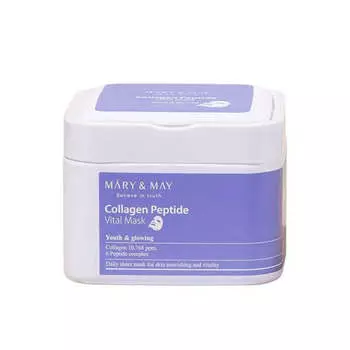 Набор увлажняющих лифтинг-масок c пептидами Mary&May Collagen Peptide Vital Mask