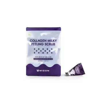 Набор скрабов в пирамидках на основе соды и коллагена Mizon Collagen Milky Peeling Scrub