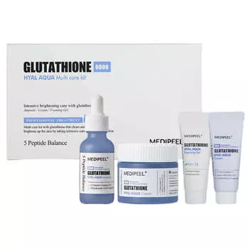 Набор увлажняющих средств для сияния кожи MEDIPEEL Glutathione Hyal Aqua Multi Care Kit