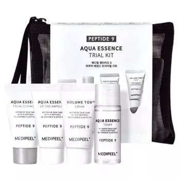 Антиоксидантный набор миниатюр с эффектом лифтинга MEDIPEEL Peptide 9 Aqua Essence Trial Kit